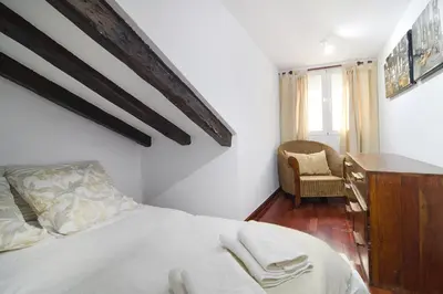 Cama o camas de una habitación en Celling La latina by Batuecas