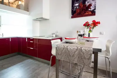 Una cocina o zona de cocina en Loft las letras