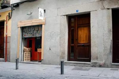 Fachada o entrada de Loft las letras