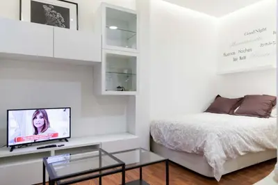 Una televisión o centro de entretenimiento en For You Rentals Plaza Dos de Mayo Apartment TEMPORAL DPA131