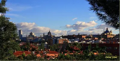 Vista general de Madrid o vista desde el apartamento