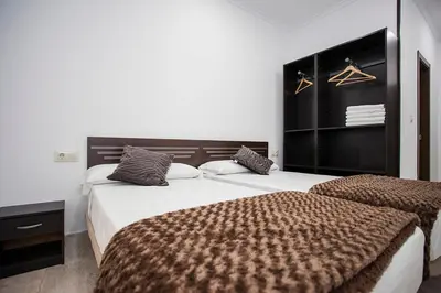 Cama o camas de una habitación en Hostal Rincón de Sol - Centro Madrid - Self Checkin