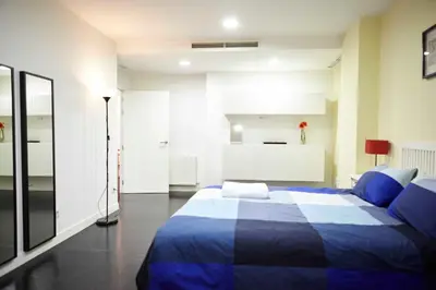 Cama o camas de una habitación en Apartamento Principe Pio