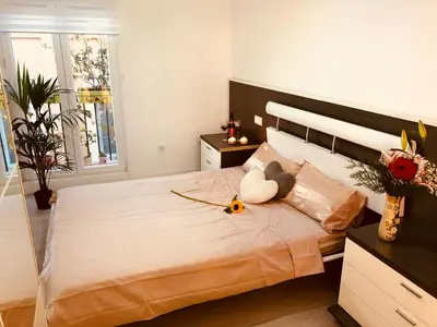 Cama o camas de una habitación en Apartment in Sol