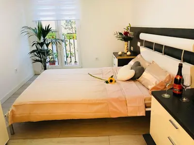 Cama o camas de una habitación en Apartment in Sol