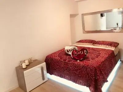 Cama o camas de una habitación en Apartment in Sol