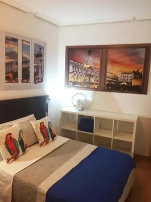 Cama o camas de una habitación en Chueca Gran Via Apartaments TPH