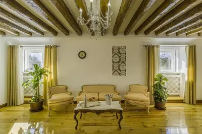 Zona de estar de Oriente Palace Apartments