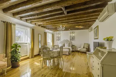 Zona de estar de Oriente Palace Apartments