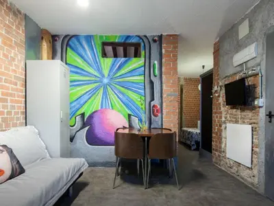 Zona de estar de Chueca Loft