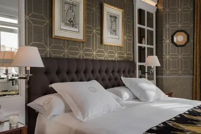 Cama o camas de una habitación en Relais & Châteaux Heritage Hotel