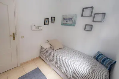 Cama o camas de una habitación en Plaza Mayor Family