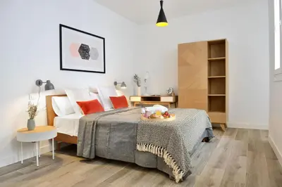 Zona de estar de nQn Aparts & Suites Madrid