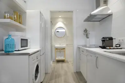 Una cocina o zona de cocina en nQn Aparts & Suites Madrid