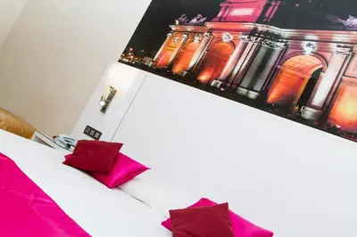Cama o camas de una habitación en CH Olmedo