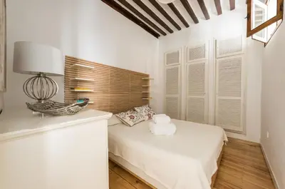 Cama o camas de una habitación en Apartamento La Buena Guarda