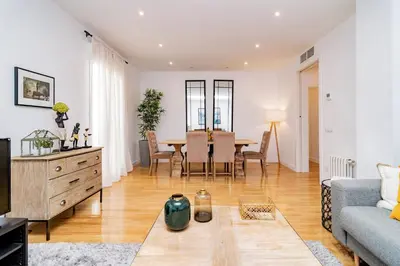 Zona de estar de Juan Bravo Suites