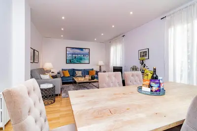 Zona de estar de Juan Bravo Suites