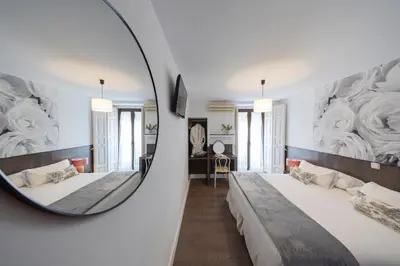 Cama o camas de una habitación en Veracruz Puerta del Sol