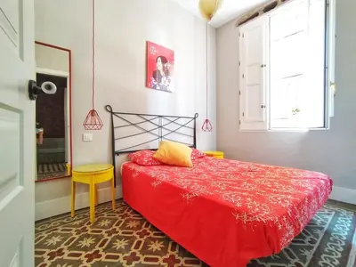 Cama o camas de una habitación en La Casita Vintage