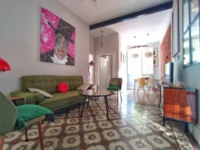 Zona de estar de La Casita Vintage