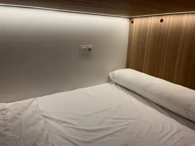 Cama o camas de una habitación en Hostal Siesta & Go Nuevos Ministerios