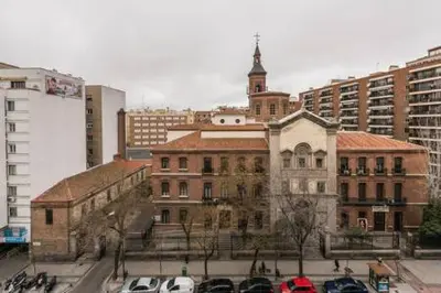 Vista general de Madrid o vista desde el apartamento