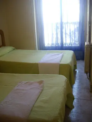Cama o camas de una habitación en Hostal Pacios