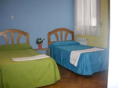 Cama o camas de una habitación en Hostal Pacios