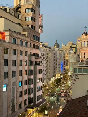 Vista general de Madrid o vista desde el apartamento
