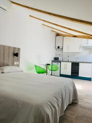 Una cocina o zona de cocina en Hotel Madrid Río
