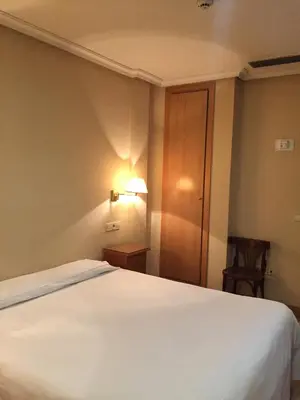 Cama o camas de una habitación en Hotel Madrid Río
