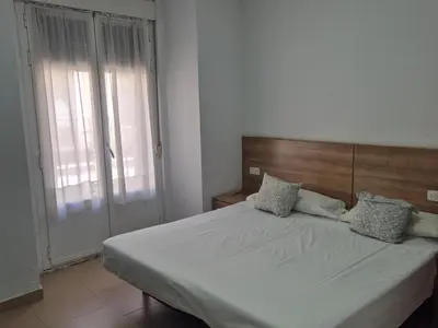 Cama o camas de una habitación en Hostal Zamorán -Madrid Centro Gran Vía Sol-