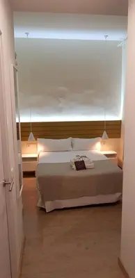 Cama o camas de una habitación en Le Petit Palü-Fuencarral