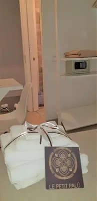 Cama o camas de una habitación en Le Petit Palü-Fuencarral