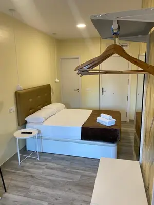 Cama o camas de una habitación en Hostal Oliver