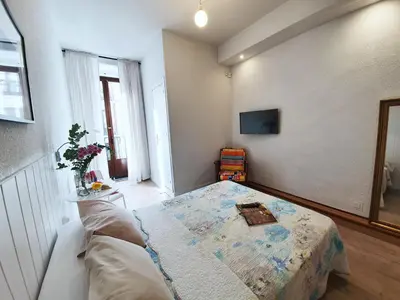 Cama o camas de una habitación en Hostal Alicante