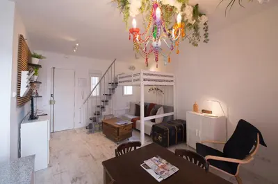 Zona de estar de For You Rentals Acacias apartment TEMPORAL PDA115