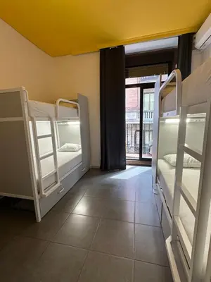 Cama o camas de una habitación en Barbieri Sol Hostel