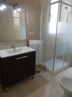 Un baño de Hostal America