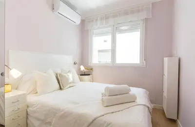 Cama o camas de una habitación en Atico Atocha con Terraza