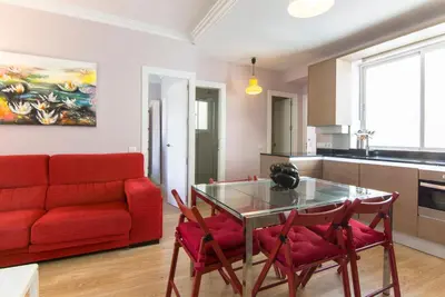 Una cocina o zona de cocina en Atico Atocha con Terraza