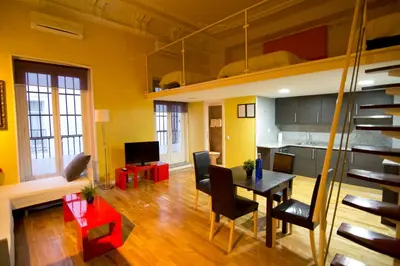 Zona de estar de Apartamentos Sol Mayor