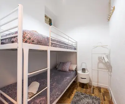 Cama o camas de una habitación en M&F Apartaments Chueca