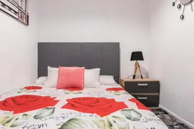 Cama o camas de una habitación en M&F Apartaments Chueca