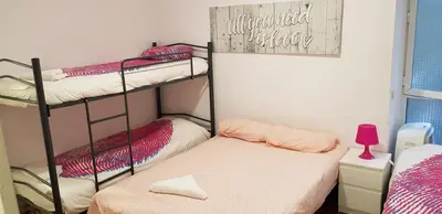 Cama o camas de una habitación en M&F Apartments Sol