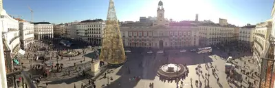 Vista general de Madrid o vista desde el apartamento
