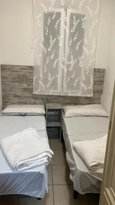 Cama o camas de una habitación en Apartamento Atocha-Delicias! 4PAX