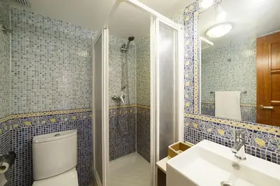 Un baño de El Jardín del Ángel Olivo