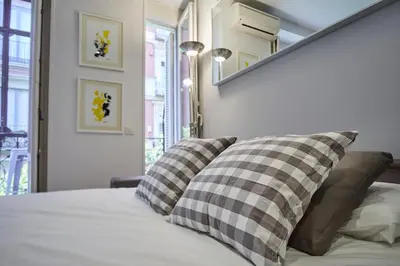 Cama o camas de una habitación en LEEWAYS LOFT in FUENCARRAL